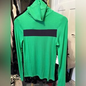 Splits59 Green and Black Turtleneck Sweater